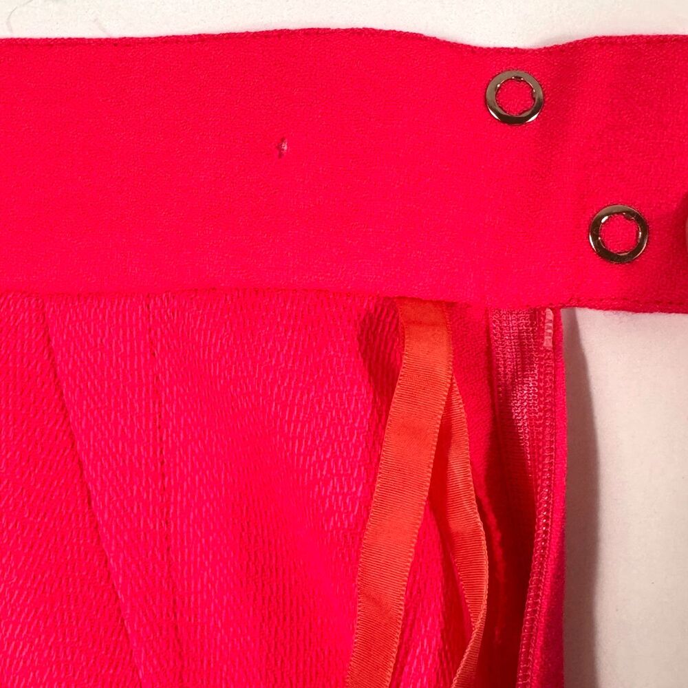 Thierry Mugler Hot Pink Pencil Skirt Womens 4 Vintage 90s French Couture Wool - Picture 6 of 10